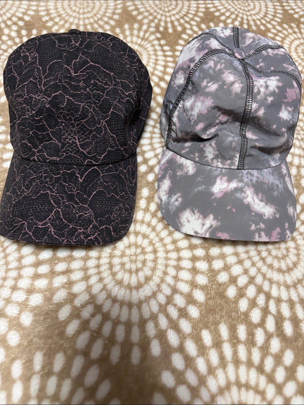 lululemon athletica Gray and Pink Tie-Dye Active Hats- 2